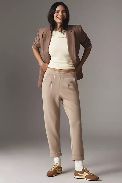 Varley The Rolled Cuff Pants In Beige