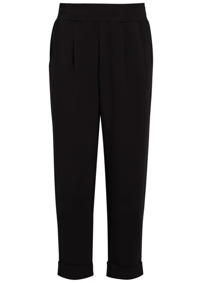 Varley The Rolled Stretch-jersey Sweatpants In Black