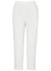 Varley The Rolled Stretch-jersey Sweatpants In Ivory