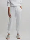 Varley The Slim Cuff Pant 27.5 Stretch-jersey Sweatpants In White