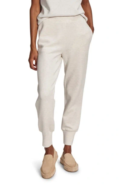 Varley The Slim Cuff Pants In Ivory Marl