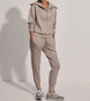 VARLEY THE SLIM CUFF PANT IN TAUPE