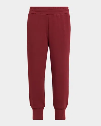 Varley Slim-cuff Trousers In Burgundy