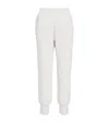Varley Womens Ivory Marl The Slim Cuff 25 Relaxed-fit Mid-rise Stretch-jersey Jogging Bottoms In White