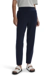 Varley The Slim Knit Ankle Pants In Navy