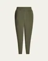 Varley The Slim Knit Ankle Pants In Olive Night