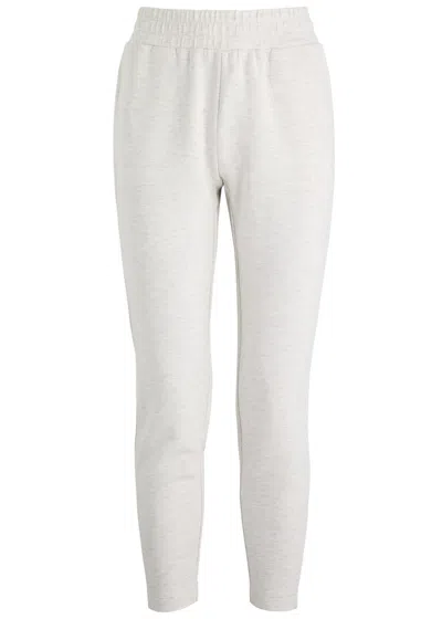 Varley The Slim Pant Stretch-jersey Sweatpants In Ivory