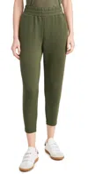 Varley The Slim Knit Ankle Pants In Olive Night
