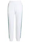 Varley The Slim Stripe 26 Stretch-jersey Sweatpants In White