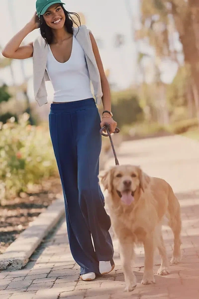 Varley The Wide Leg 30" Pants In Blue