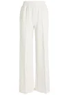Varley Womens Egret The Extra Wide-leg 29.5 Jersey Trousers In White