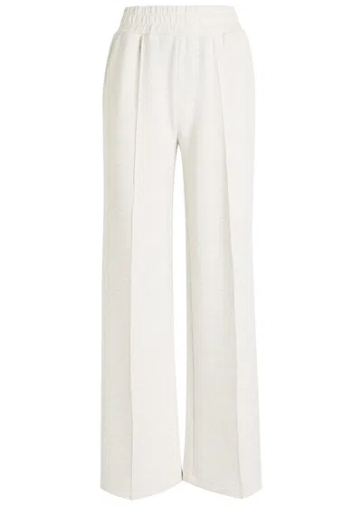 Varley The Wide Leg Pant Stretch-jersey Sweatpants In White