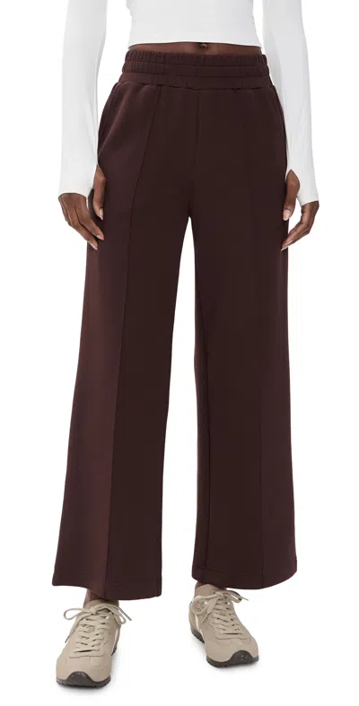 Varley The Wide Leg Pants 28 Coffee Bean In Burgundy