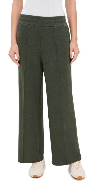 Varley The Wide Leg Pants 28 Olive Marl In Green