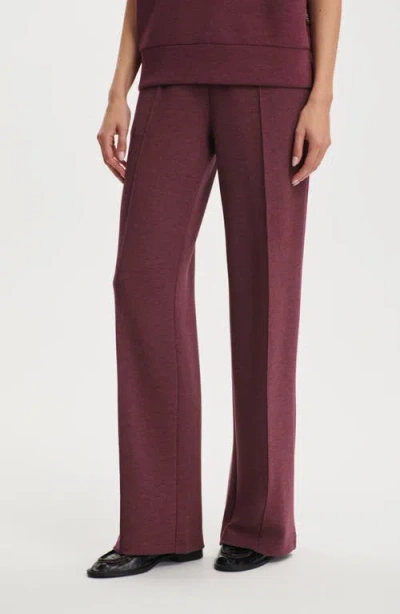 Varley The Wide Leg Pants In Burgundy