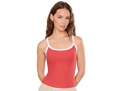 Varley Theon Scoop Neck Performance Tank In Red