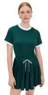 Varley Womens Trent Court 30 Stretch-jersey Mini Dress Forest Xs