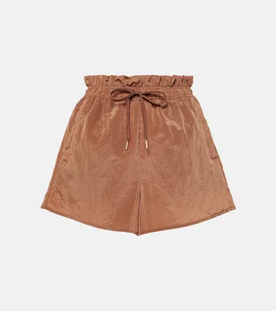 Varley Tulair High Rise Shorts 3 Rawhide In Brown