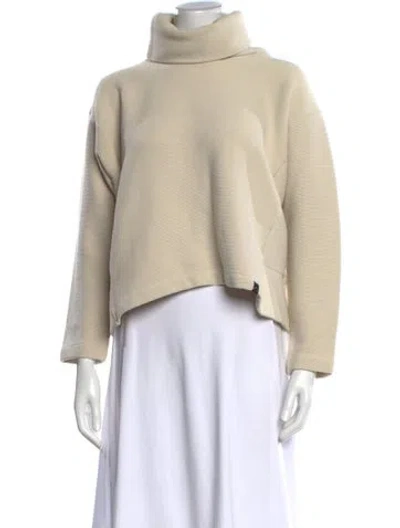 Pre-owned Varley Turtleneck Mini Dress In Neutral