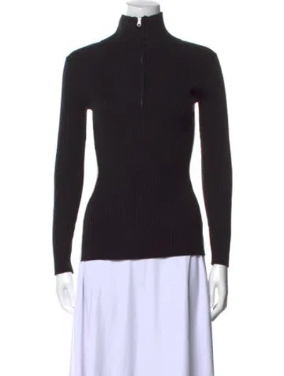 Pre-owned Varley Turtleneck Sweater In Black
