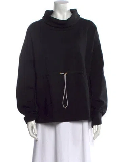 Pre-owned Varley Turtleneck Sweater In Black