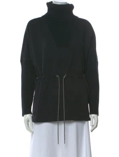 Pre-owned Varley Turtleneck Sweater In Black