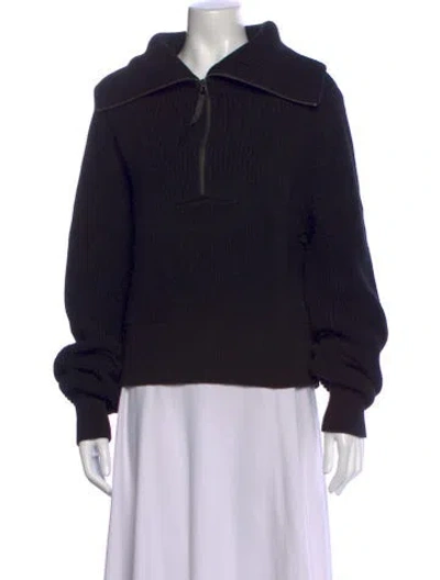 Pre-owned Varley Turtleneck Sweater In Black
