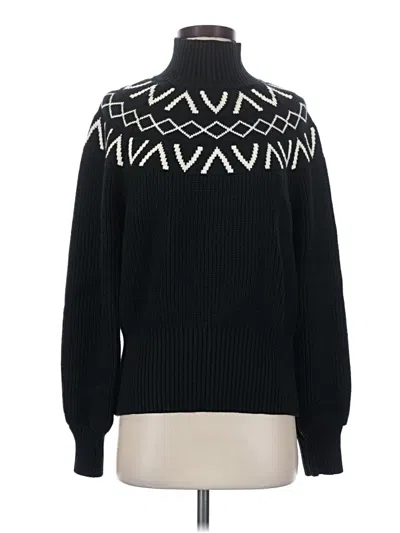 Pre-owned Varley Turtleneck Sweater In Black