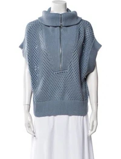 Pre-owned Varley Turtleneck Sweater In Blue