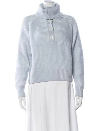 Pre-owned Varley Turtleneck Sweater In Blue