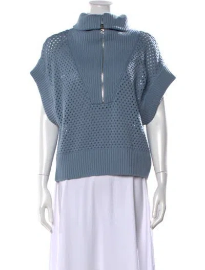 Pre-owned Varley Turtleneck Sweater In Blue