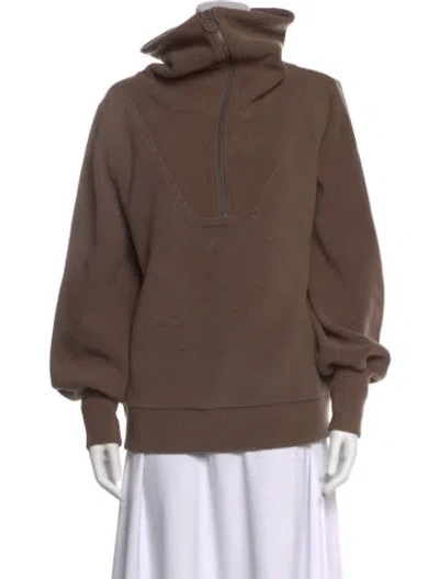 Pre-owned Varley Turtleneck Sweater In Brown