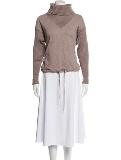 Pre-owned Varley Turtleneck Sweater In Brown