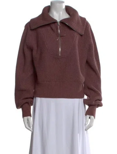 Pre-owned Varley Turtleneck Sweater In Brown