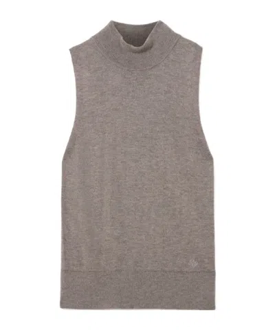 Varley Turtleneck Sweater In Brown