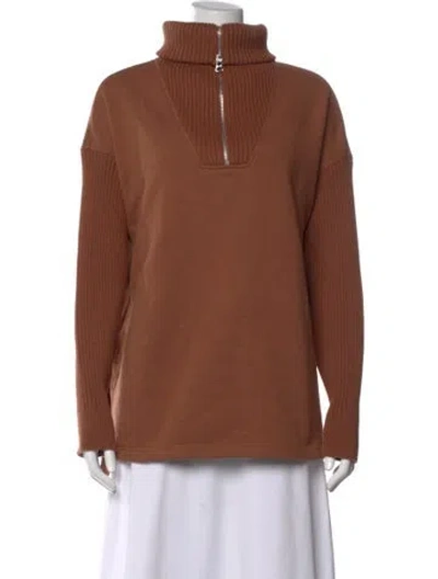 Pre-owned Varley Turtleneck Sweater In Brown