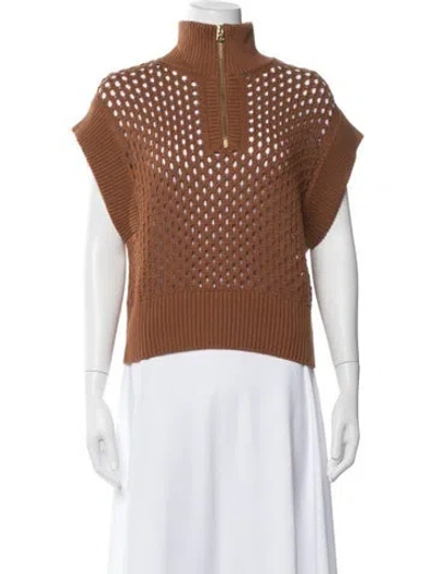 Pre-owned Varley Turtleneck Sweater In Brown