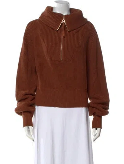 Pre-owned Varley Turtleneck Sweater In Brown