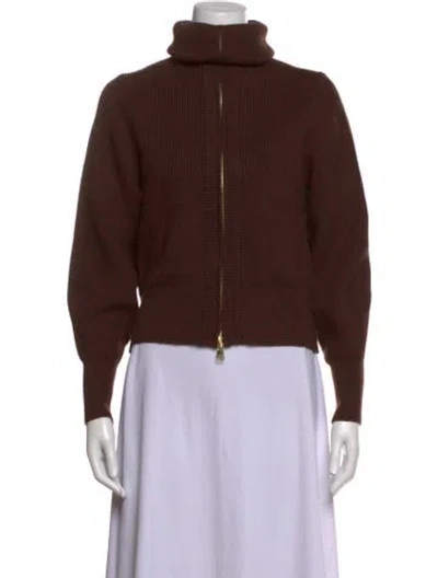 Pre-owned Varley Turtleneck Sweater In Brown
