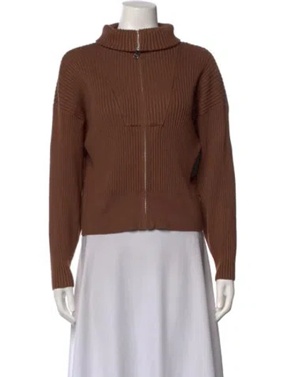 Pre-owned Varley Turtleneck Sweater In Brown