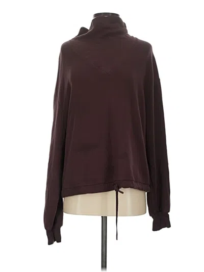 Pre-owned Varley Turtleneck Sweater In Burgundy