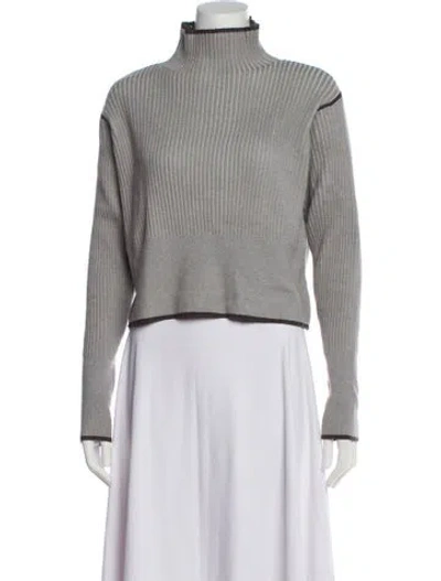Pre-owned Varley Turtleneck Sweater In Gray
