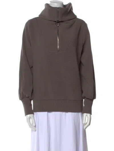 Pre-owned Varley Turtleneck Sweater In Gray