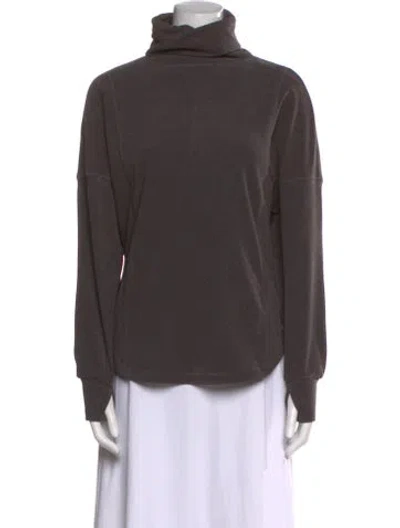 Pre-owned Varley Turtleneck Sweater In Gray