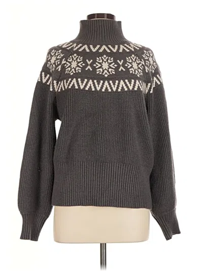 Pre-owned Varley Turtleneck Sweater In Gray