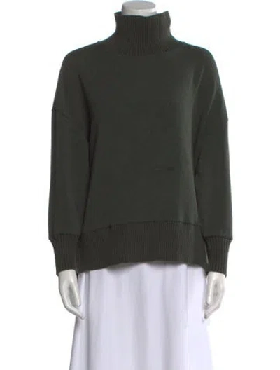 Pre-owned Varley Turtleneck Sweater In Green