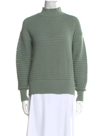 Pre-owned Varley Turtleneck Sweater In Green