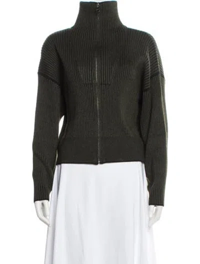 Pre-owned Varley Turtleneck Sweater In Green