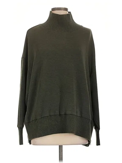 Pre-owned Varley Turtleneck Sweater In Green
