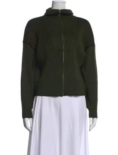Pre-owned Varley Turtleneck Sweater In Green